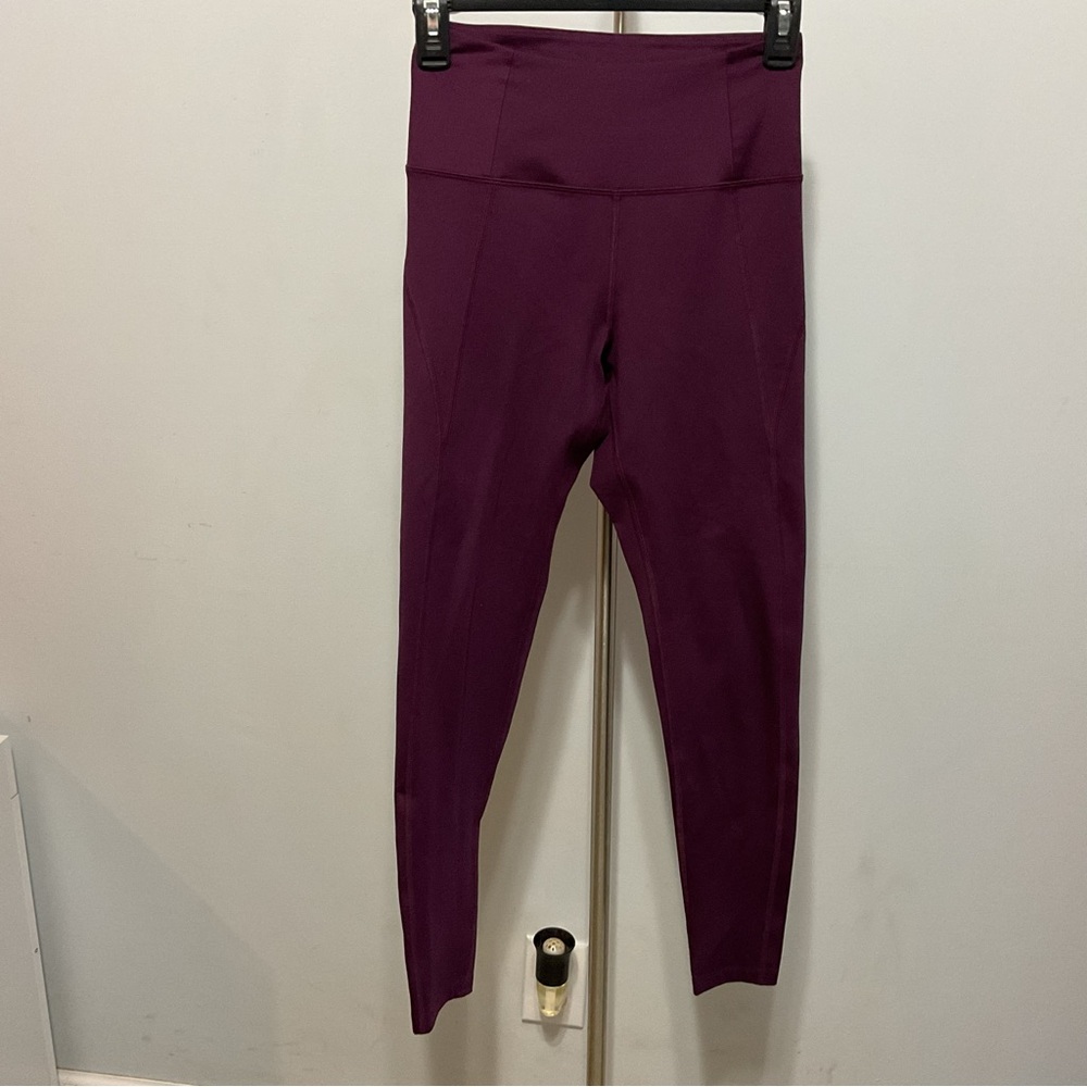 Girlfriend Collective Burgundy Full Length Leggings Size S